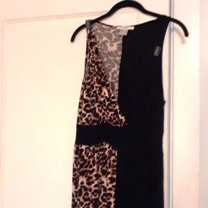 Beautiful Black and Leopard Dress
